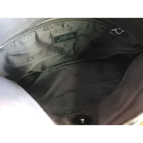 Joe's Jeans Skylar Black Leather Expandable Crossbody Bag Purse - Picture 7 of 9